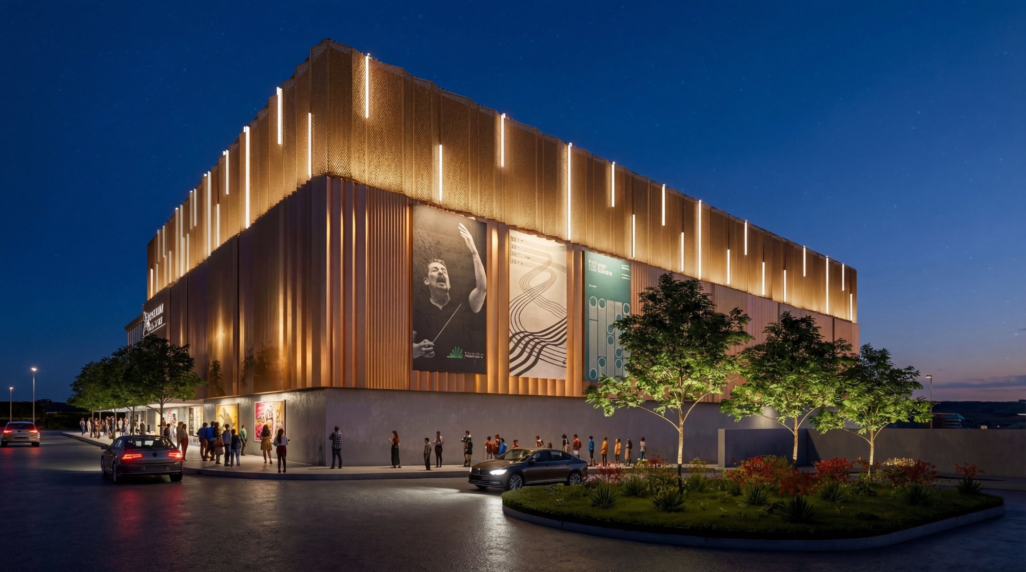 Venue exterior rendering